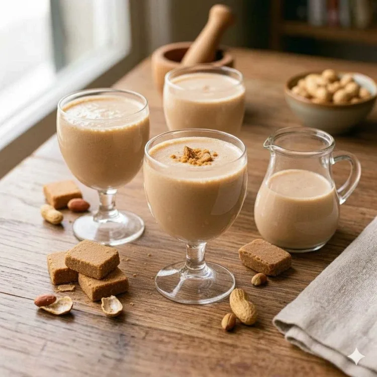 Kremet peanøtt-smoothie: enkel oppskrift