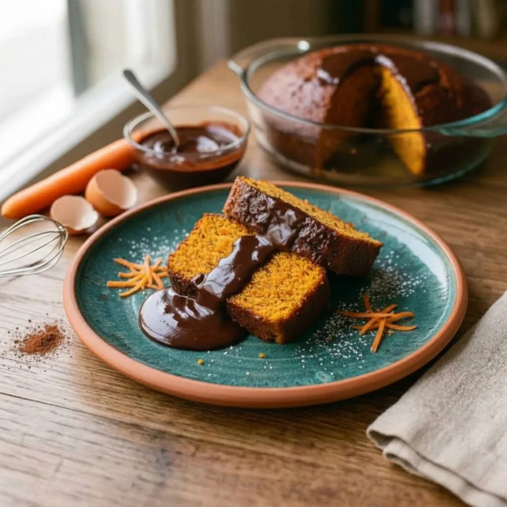 Bolo de cenoura cremoso fácil