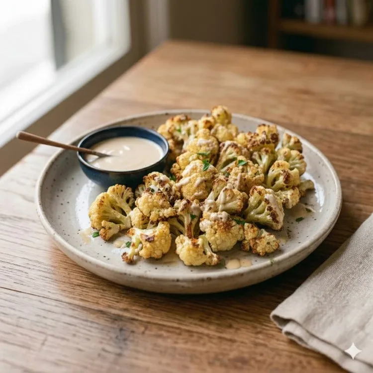 Gerösteter Blumenkohl mit Tahini-Sauce