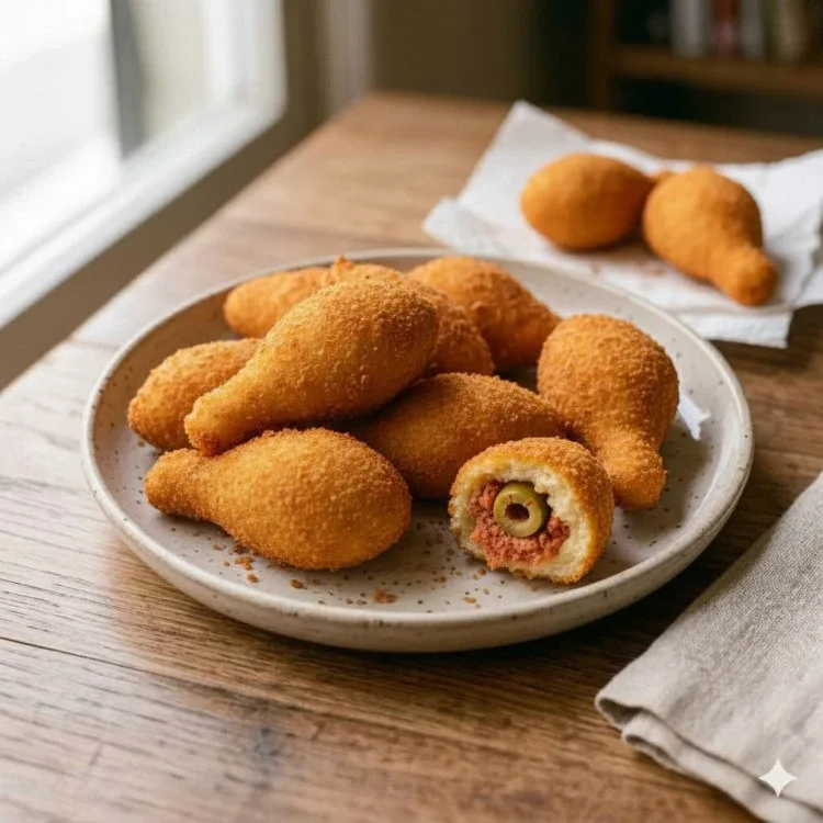 Coxinha mit Calabresa-Wurst