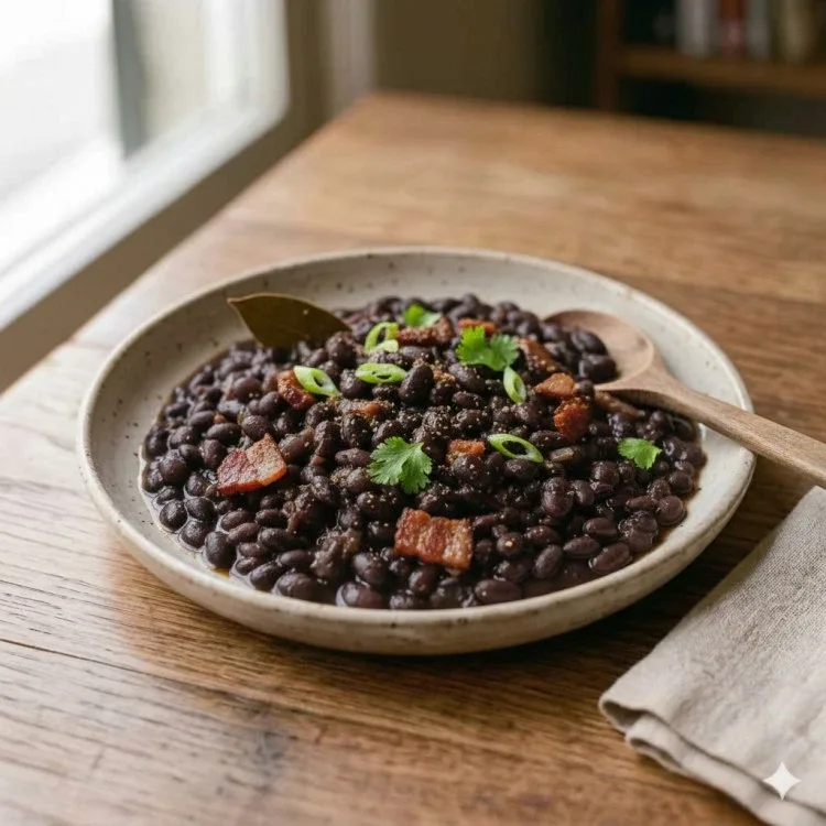 Haricots noirs au bacon et au cumin