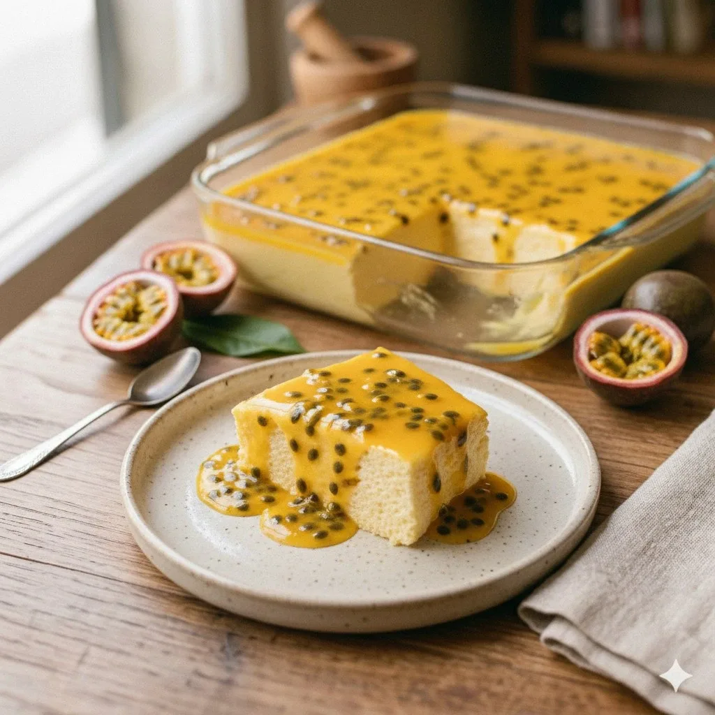 Κρεμώδες Μους Φρούτου του Πάθους (Mousse de maracujá)