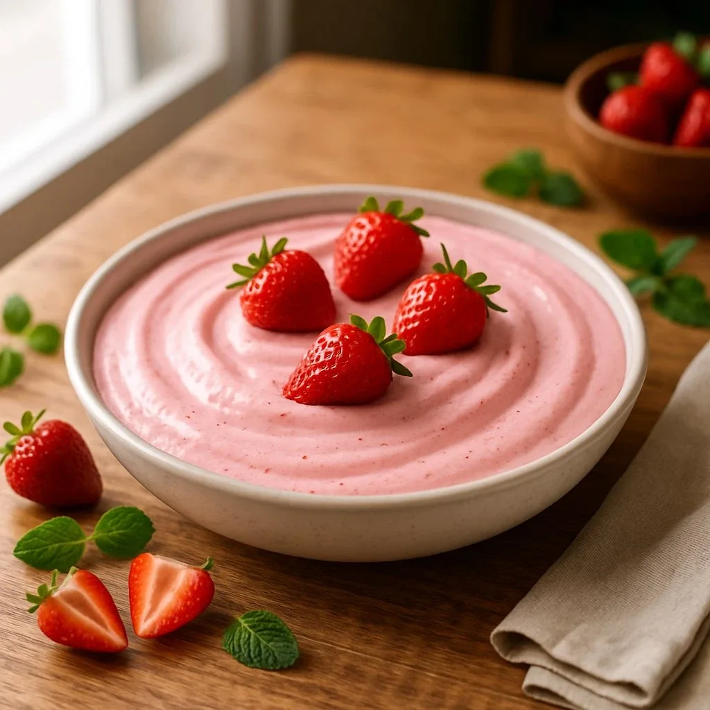 Kremasti mousse od jagode na brazilski način (mousse de morango)