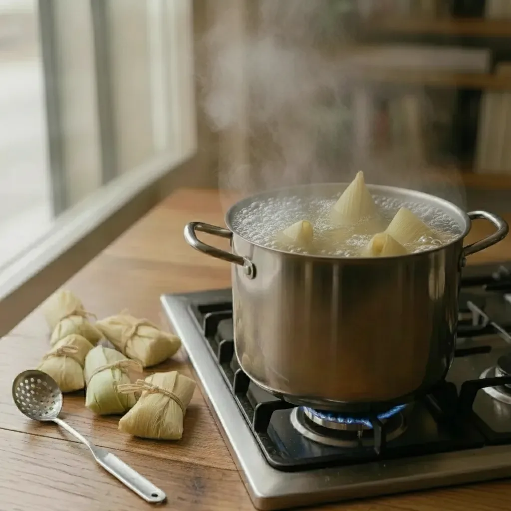 Cook for about 40 minutes until firm and cooked through