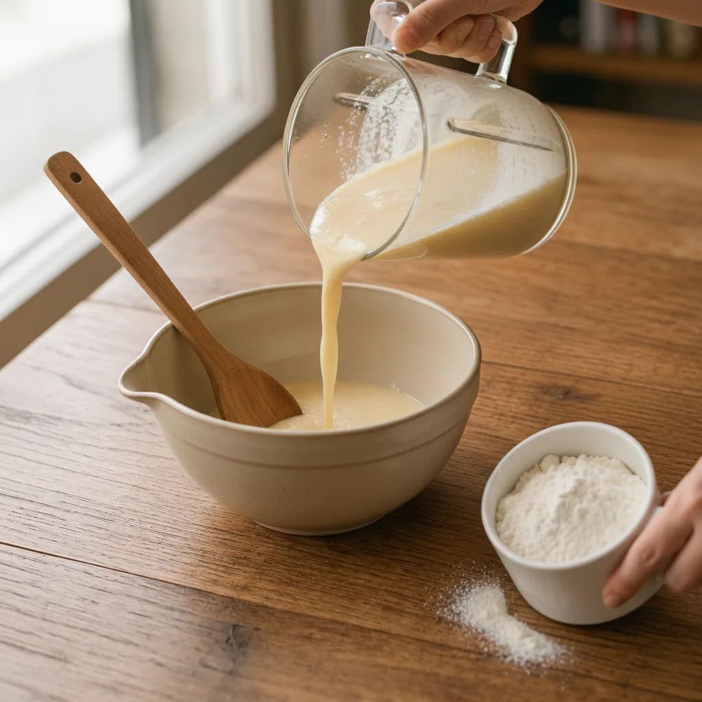 Versare il contenuto del mixer in una ciotola capiente e incorporare gradualmente la farina, lavorando l'impasto finché non risulta liscio ed elastico.