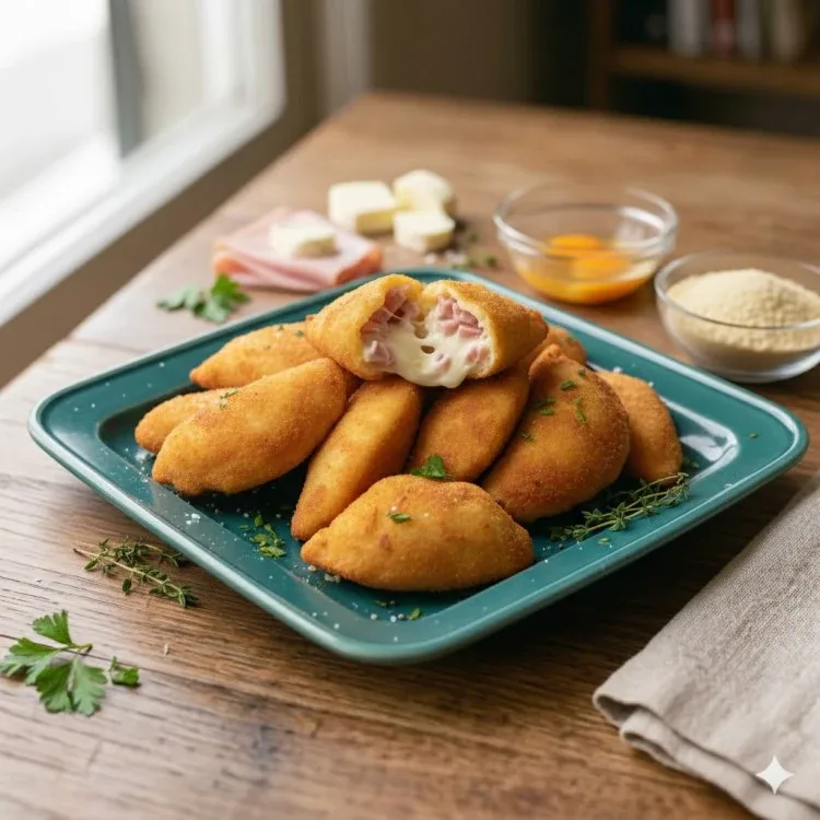 Risole de presunto e queijo fácil e rápido