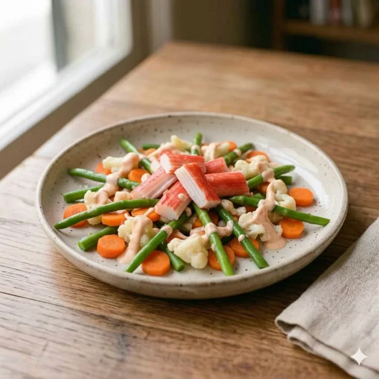 Salat mit Golf-Dressing