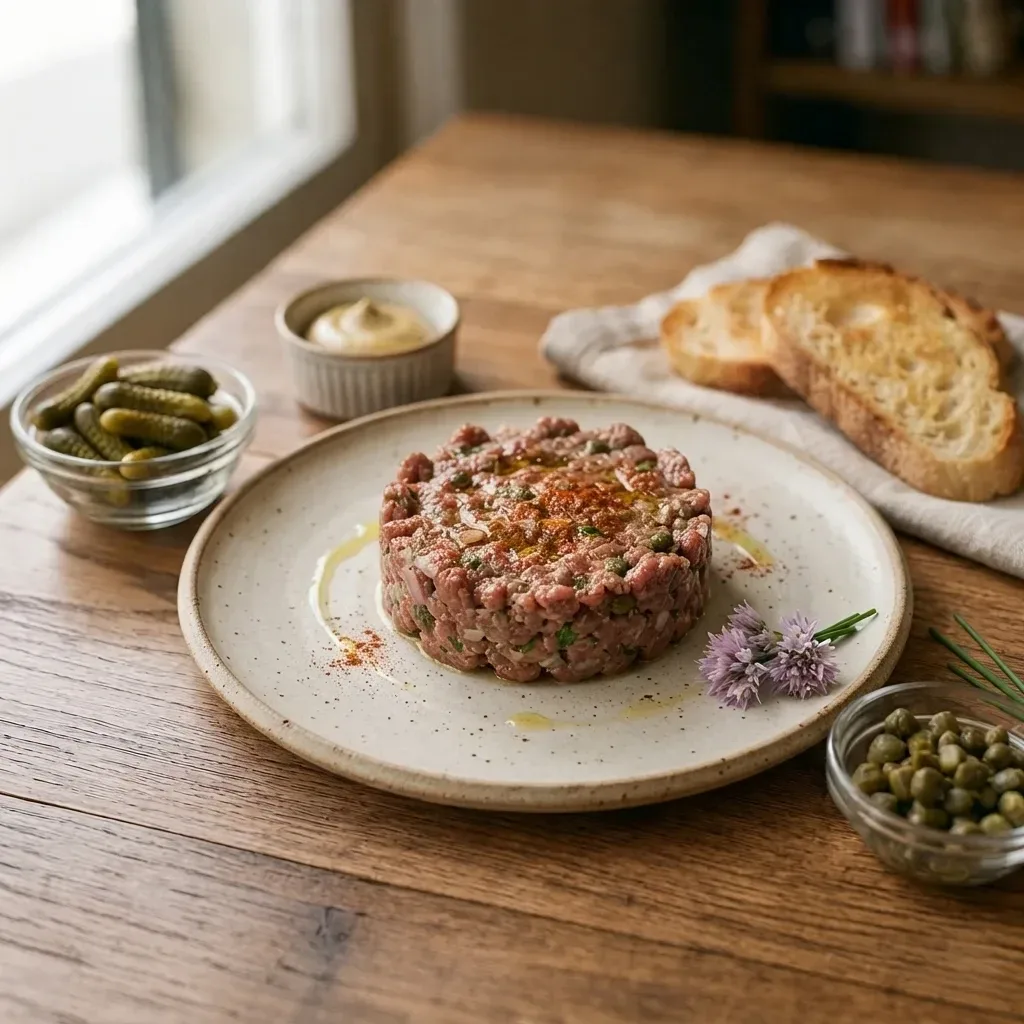 Classic Hand-Chopped Steak Tartare (Steak tartare)