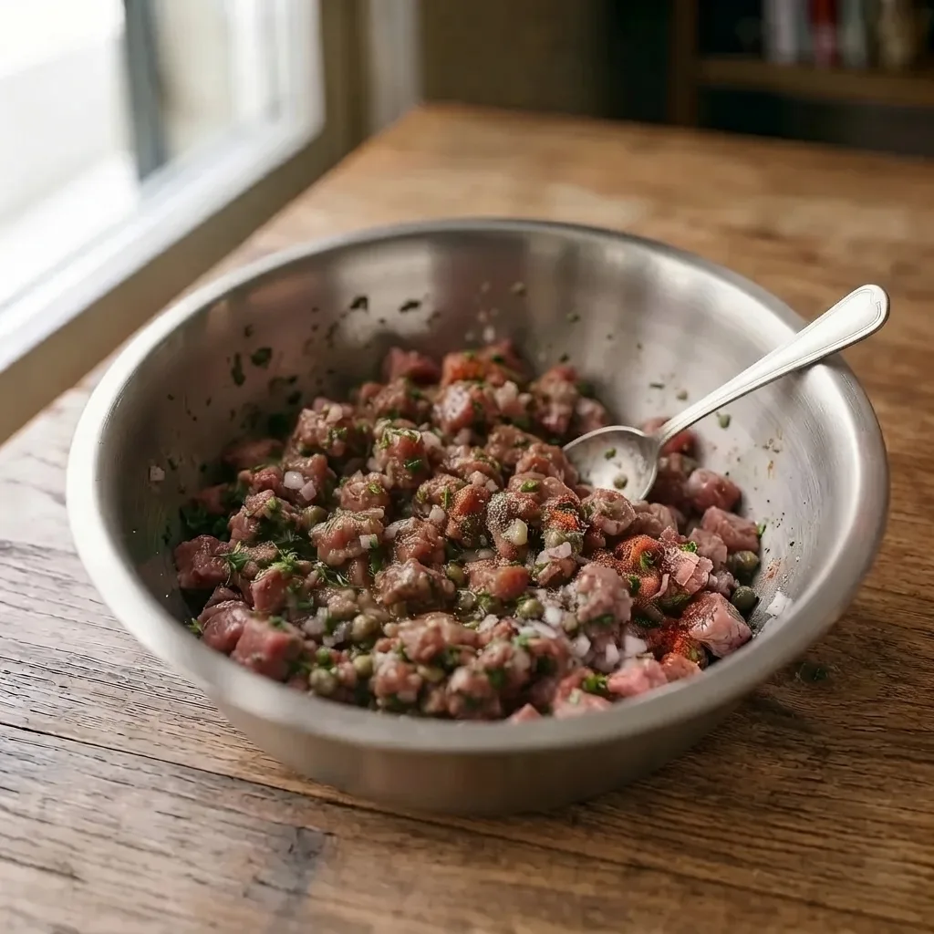 Taste the mixture and adjust the salt or pepper according to your preference.
