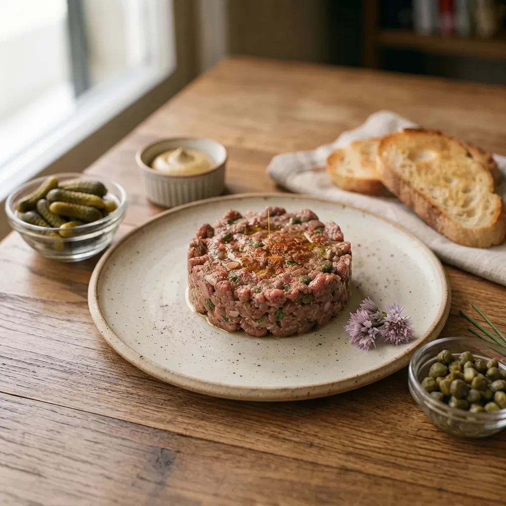 Finish with a drizzle of olive oil on top and serve immediately, accompanied by toast or bread.