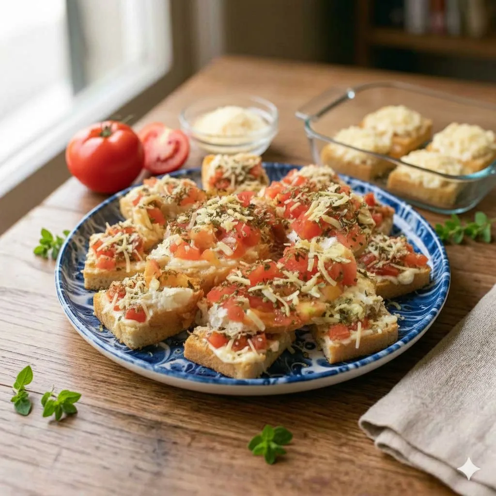 Torradinhas de pizza caseiras e rápidas