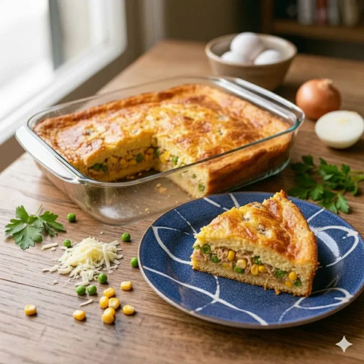 Torta de liquidificador com frango